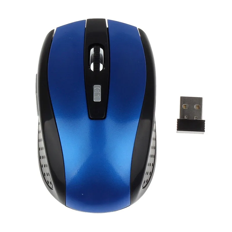 

Hot Products Wireless New Optical Mouse 2.4G 1600DPI Cordless Game Mouse for Office and Gaming Use, Red, blue, silver grey, glossy black, frosted black