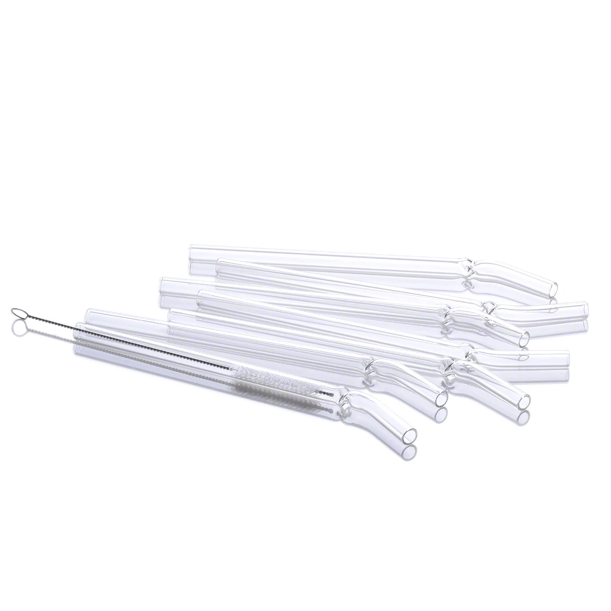 Reusable Drinking Straws Glass Straws Box  Straws Custom Logo Wholesale Glass
