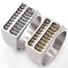Newest model square activity stainless steel ball count disk ring