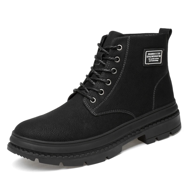 

YT Shoes Cowhide Boot Vintage Style Short Boots Cowboy Shoes for Men
