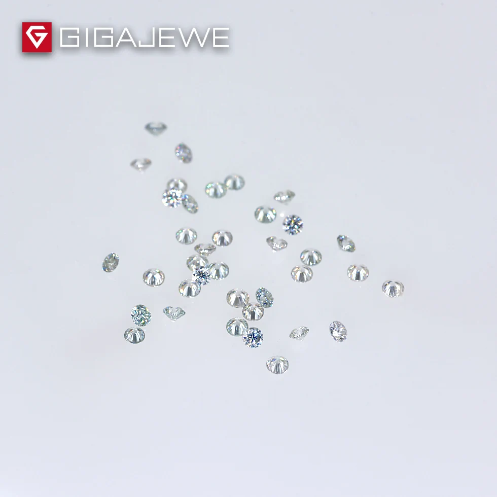 

GIGAJEWE Top Clarity GH Color 0.8-2mm Per Carat Price Mini White Color Moissanite Diamond Finest Quality Wholesale Sale.