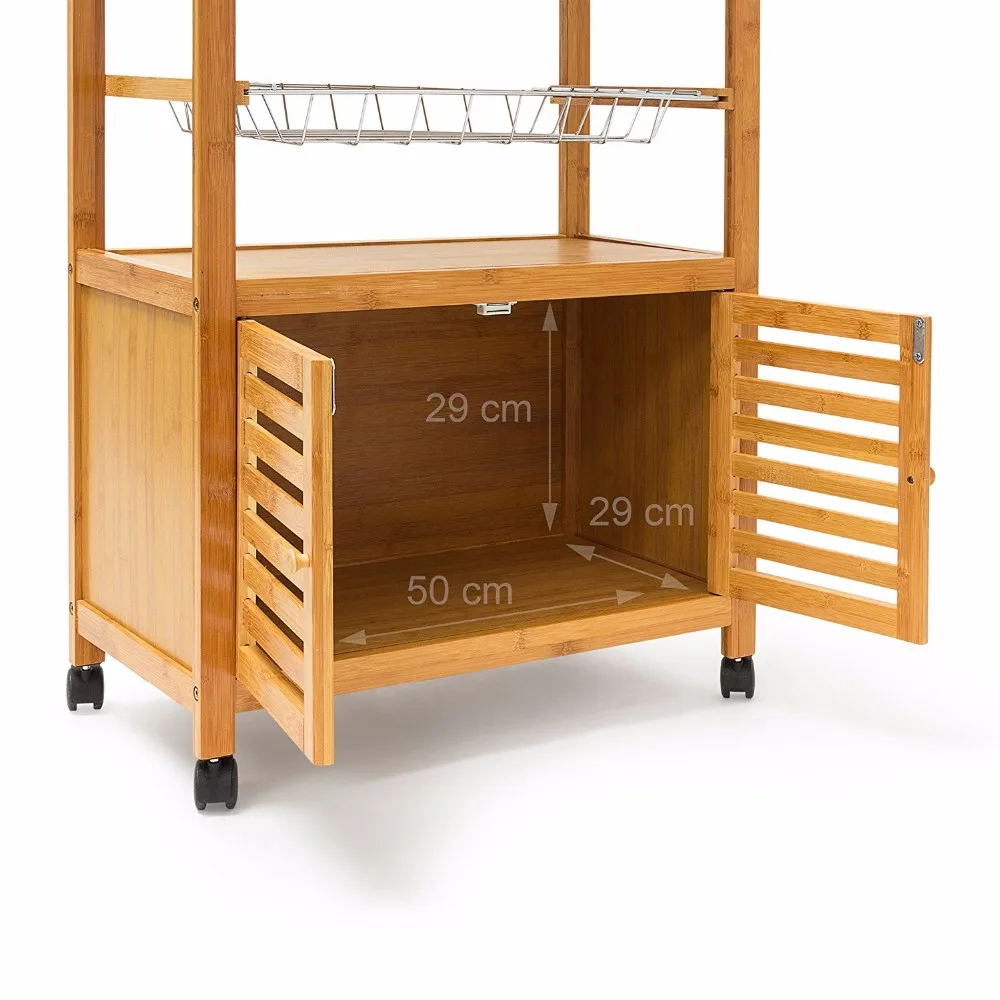 Bamboo Wooden Shoe Rack Cabinet No Wall Mount Non - Flammable With Wheels