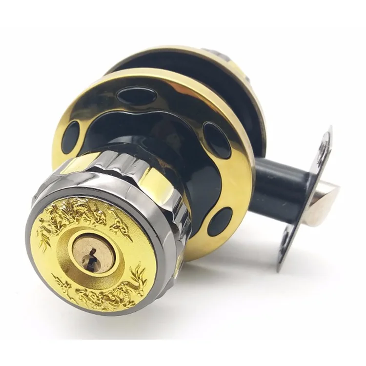 High quality zinc alloy die-cast cylindrical knob lock set
