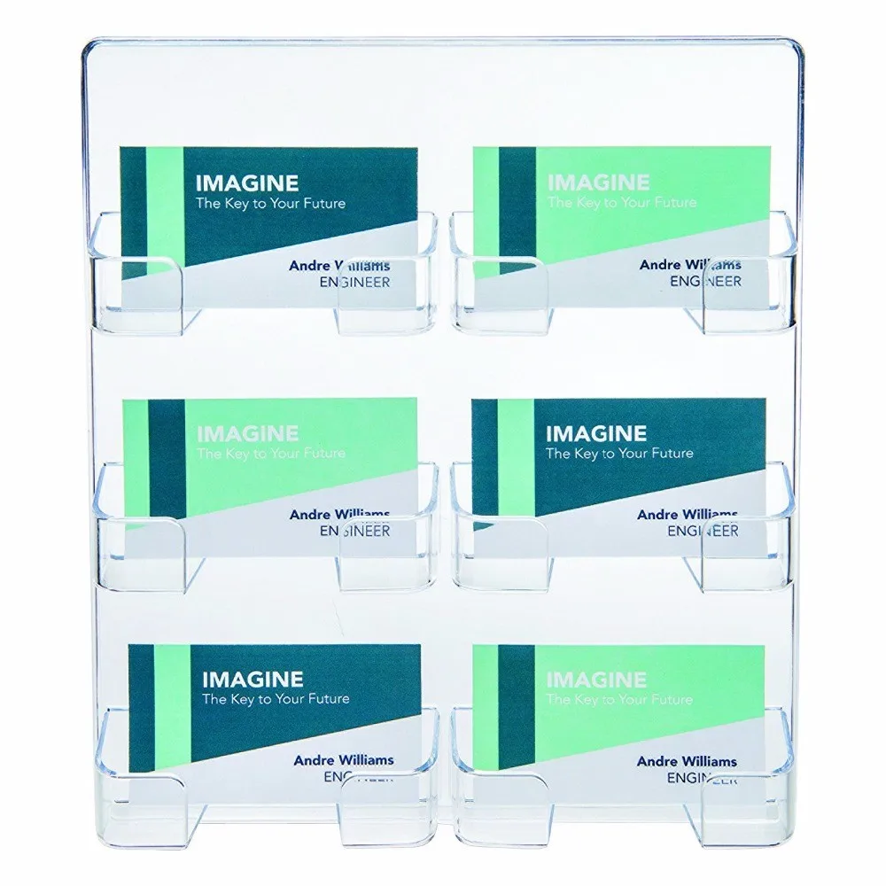 New! Clear Acrylic Postcard / Index Card Holder Countertop Displays (2 Pack) Buy Clear Acrylic