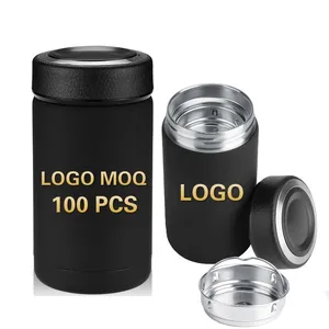 Image of Private Label Personal Travel Mug Cup Thermo Double Wall Insulated Stainless Steel Water Bottle Tumbler with Tea Filter Infuser