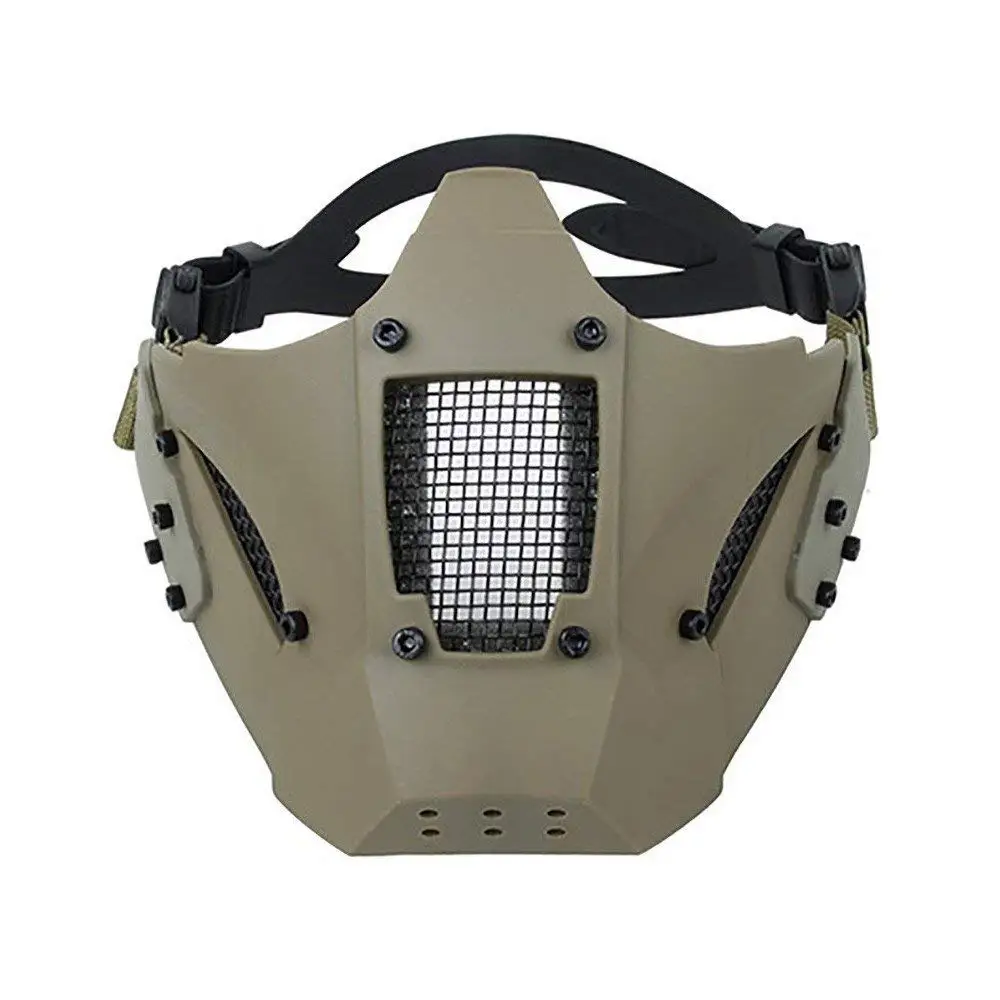 Download Buy Tmc Face Mask Modular Hard Shell Half Face Mask For Airsoft Paintball Milsim Khaki In Cheap Price On Alibaba Com PSD Mockup Templates