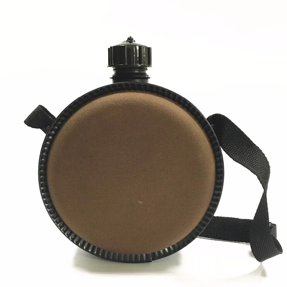 Aazon.co: Lazooy Aluinu Round Canteen Water Bottle - Sports Water...