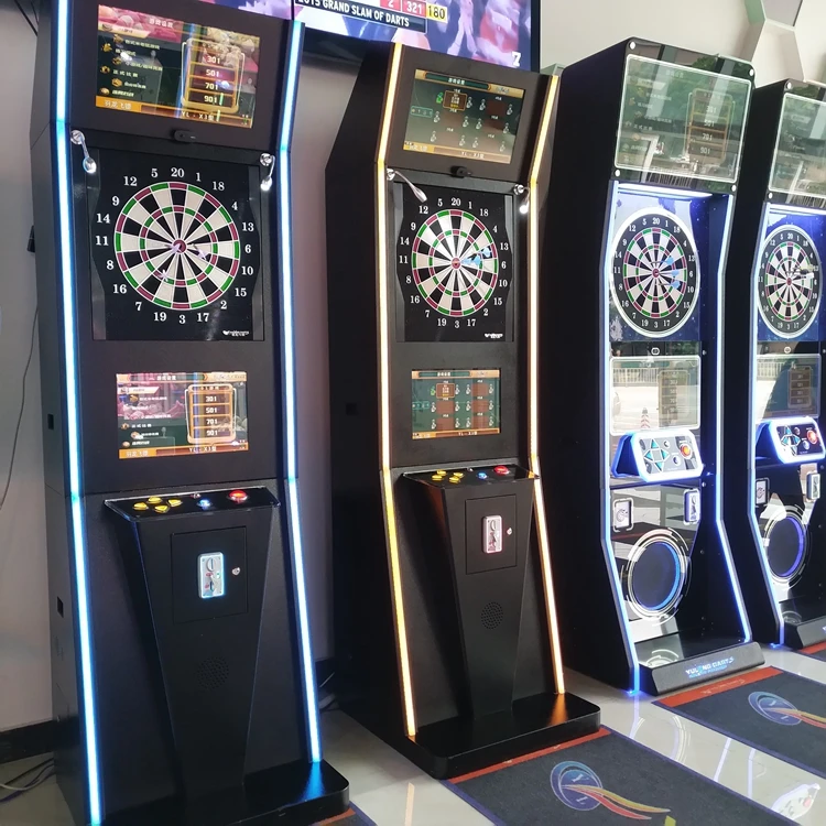 Ordinary Arcade Dart Machines With Led Light Bar For Coin Poerated Game