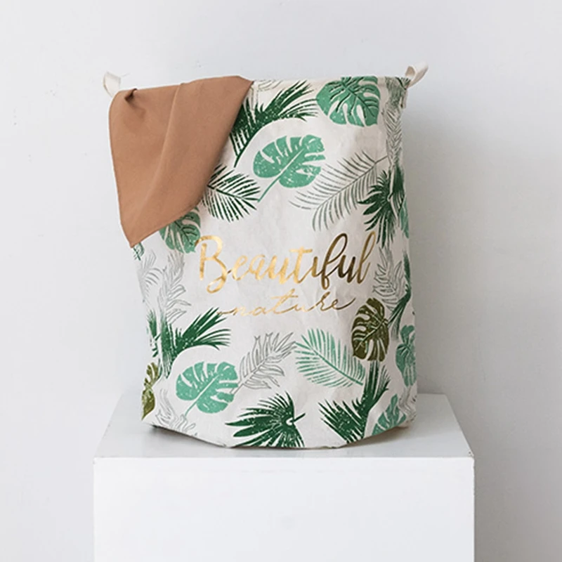 Household room cleaning clothes storage natural eco friendly breathable logo custom printing laundry basket