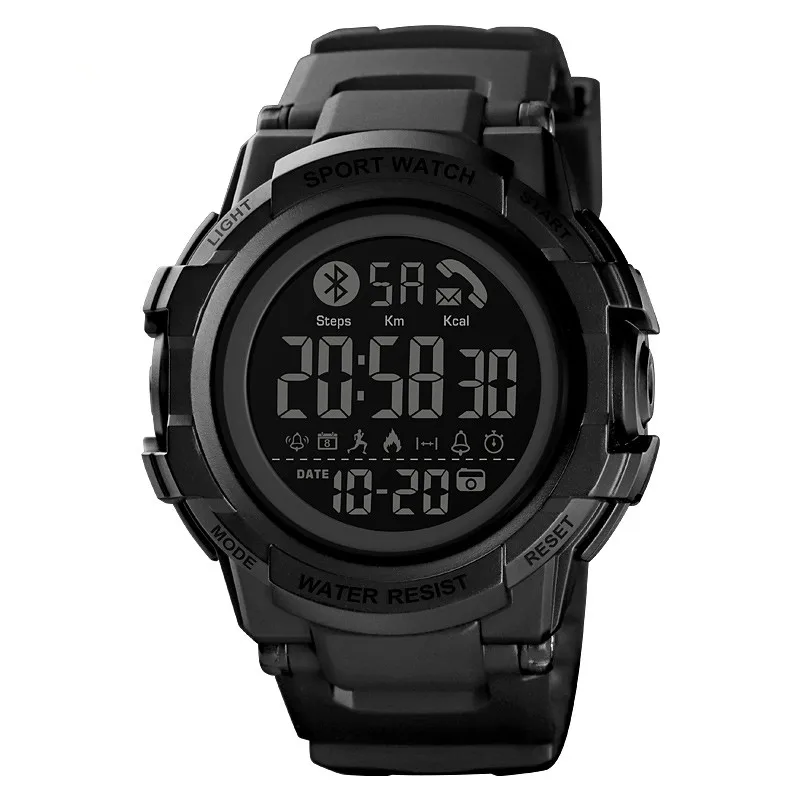 

wholesale SKMEI 1501 wrist watches digital relojes smart sports watch men military compass watch, Black