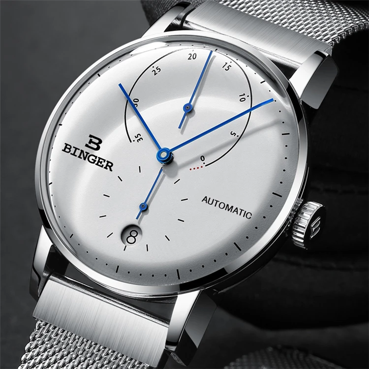 

Switzerland BINGER Men's Watches Luxury Brand Automatic Mechanical Men Watch Sapphire Male Japan Movement reloj hombre, N/a