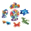 Toddlers Intelligent Building Magnetic Shapes Construction Diy Infant Toys Learning Kit Travel Magnatiles Set For Children Play