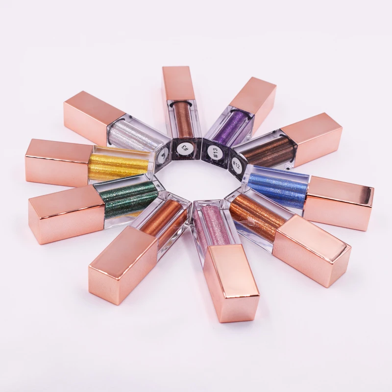

Wholesale private label 10 colors liquid eyeshadow long lasting glitter eyeshadow