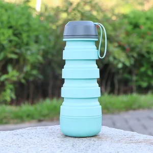 Image of Silicone folding water bottle innovative