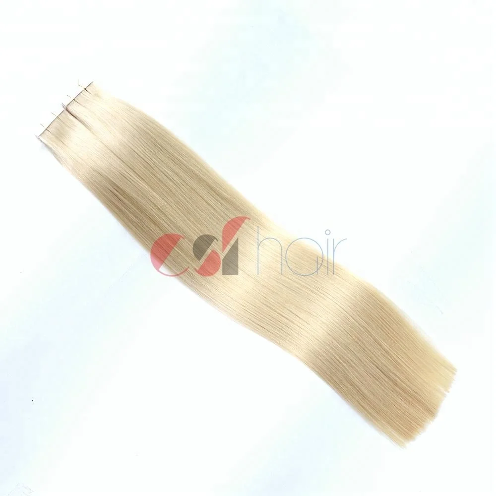 

Wholesale Price Top Quality Double Drawn Blonde Remy Tape in Hair Extensions for Women, 613