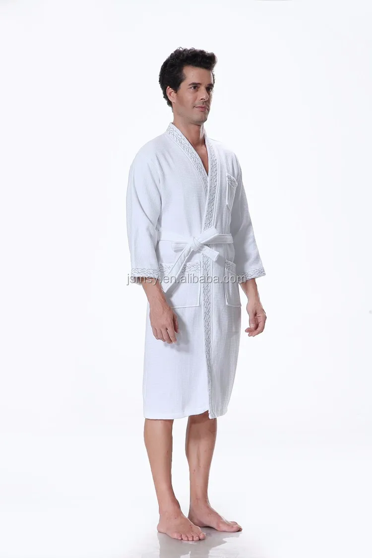Mens' 5 Star Hotel Bathrobe Cheap Kimono Bathrobe 100 Cotton Terry
