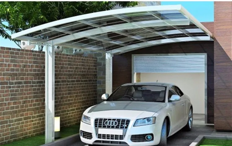 Aluminum Pergola Car Parking Shelter With Polycarbonate Roof For Simple ...