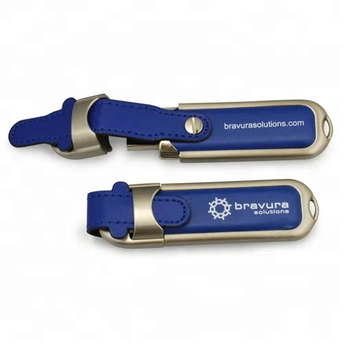 OEM New Leather USB Flash drive Leather USB Memory with Customer 's LOGO - ANKUX.COM