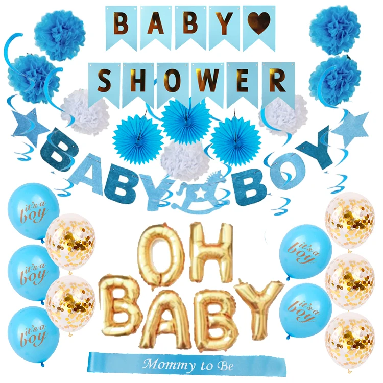 Gender Reveal Party Supplies With The Original Gender Reveal Balloon,Boy Or Girl Banner