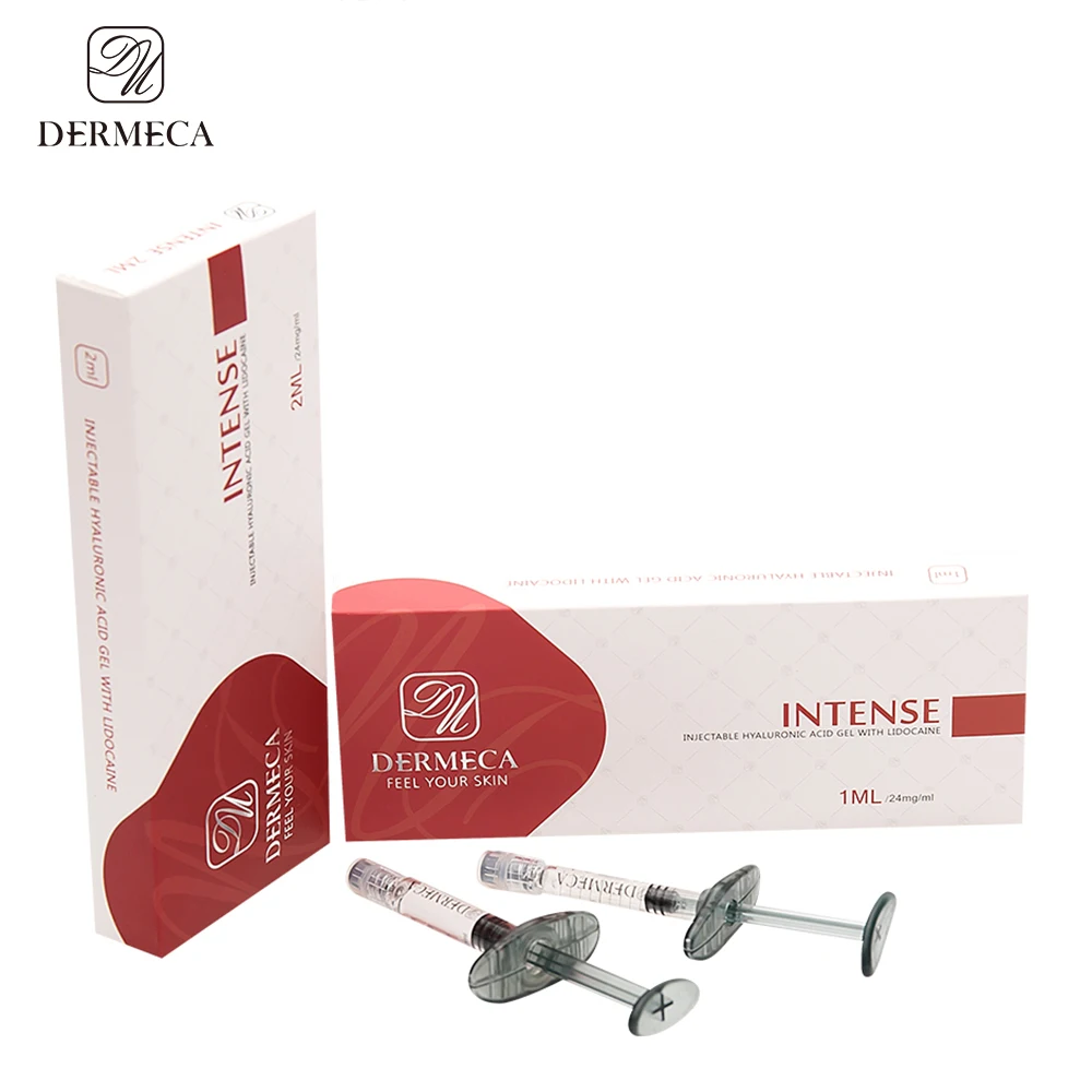 

DERMECA Injection Hyaluronic Acid Oem Lido Hcl Deep Wrinkle Korea Dermal Filler 2ml, Transparent