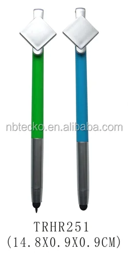 New design 2 in 1 plastic touch screen pen with school ball pen