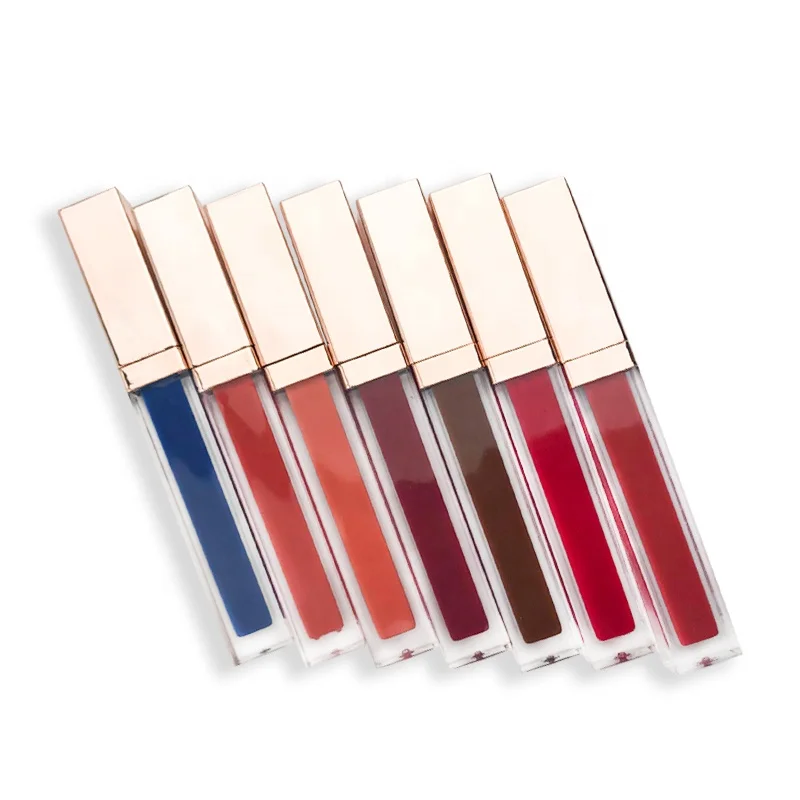 

Cruelty free private label vegan waterproof liquid matte lipstick, 24 colors