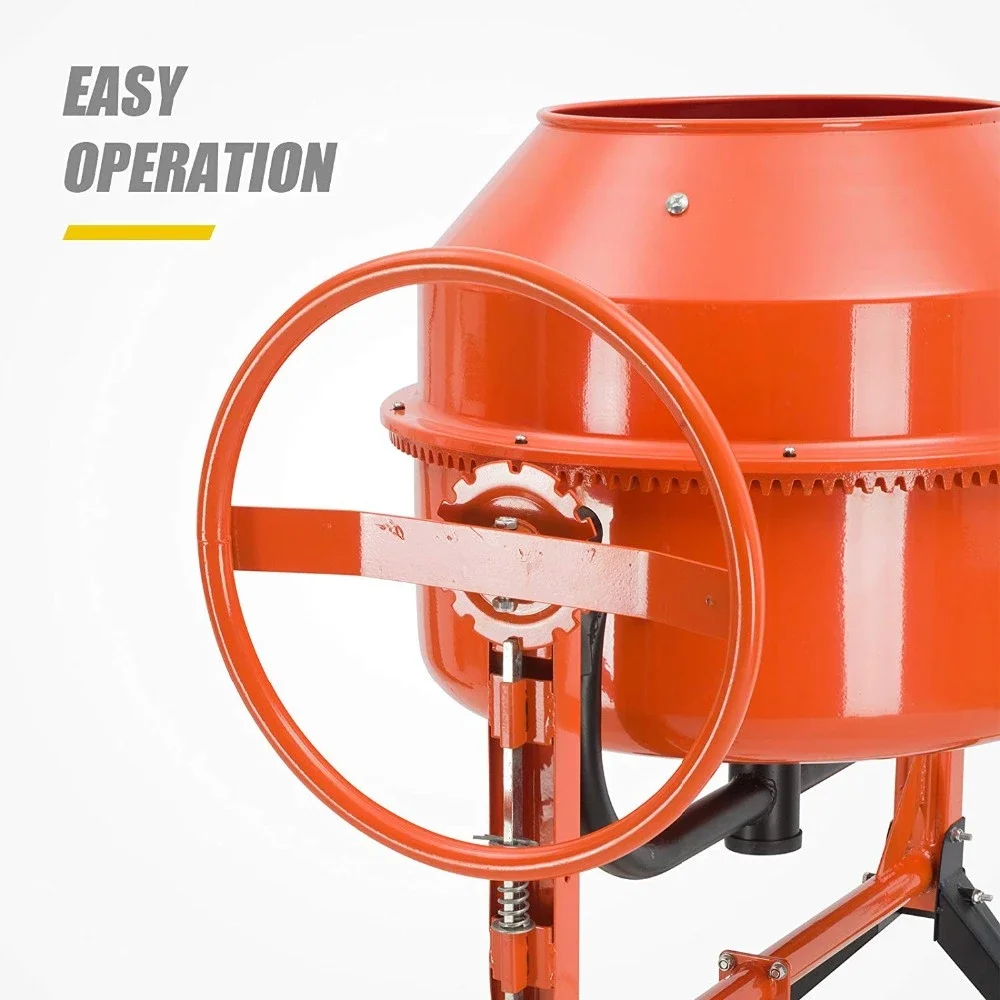 5 Cubic Feet Electric Cement Stucco Mixer Machine