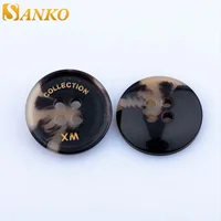 

Great price Sanko Eco friendly resin hole buttons logo custom horn button natural factory sale directly