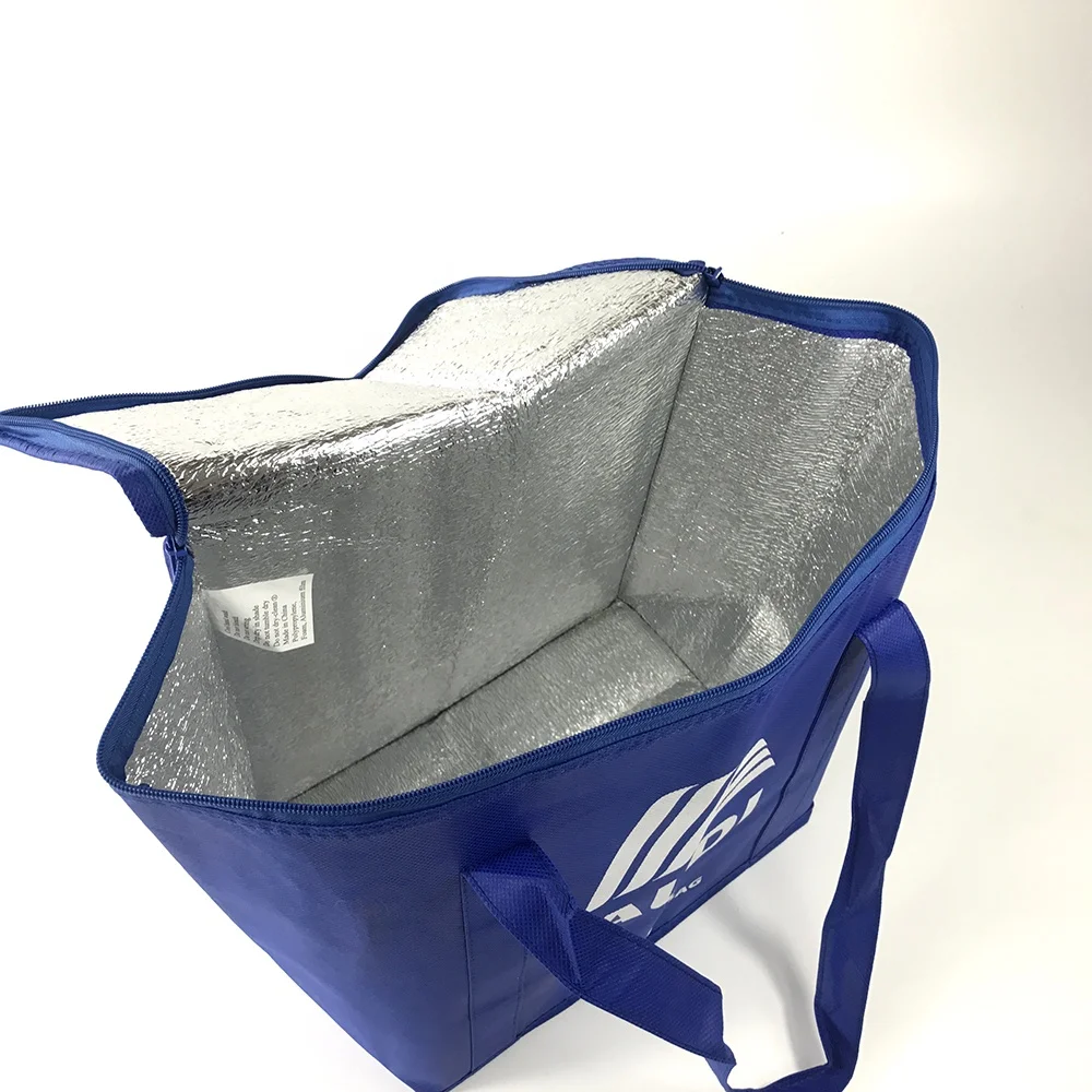 
Waterproof Custom logo Insulated Non Woven aluminum foil Tote Cooler Bag for food 