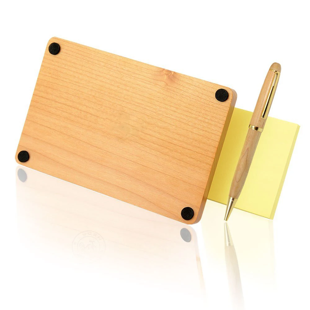 Wooden Notepad And Pen Holder Office Gift Set Buy Note Holder,Pen