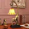 American Country Vintage Monkey Resin Table lamp Creative Exquisite Bedroom Desk Reading Lights Personalized Art Decor Lampara