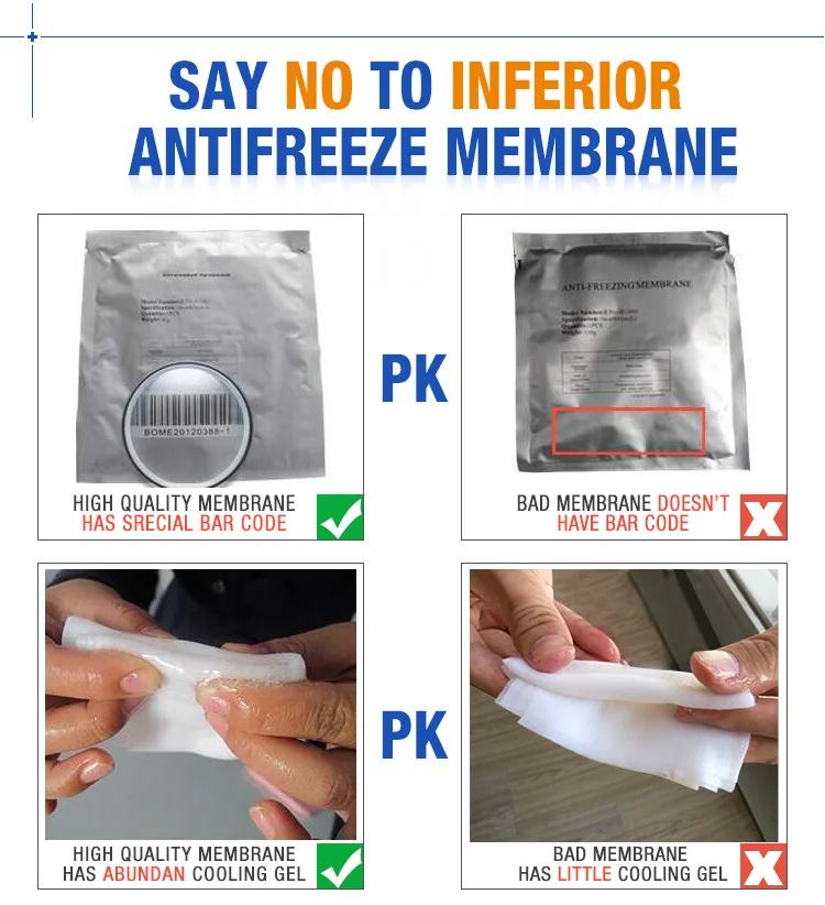 Best quality antifreezing membranes for cryolipolysis machine