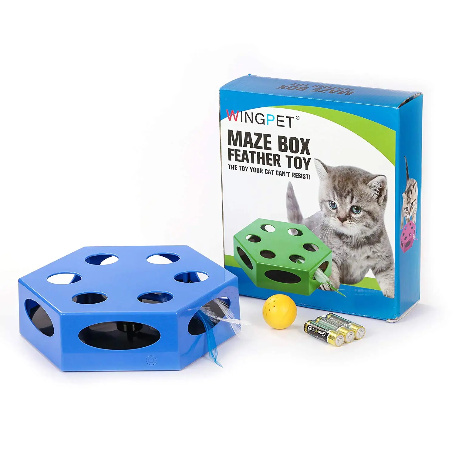 Random Rotating Feather,Stimulate Hunting Instincts Kitten Automatic