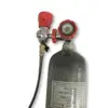 3L CE Carbon Fiber Gas Cylinder 5 Years Re-Test For PCP Air Gun Paintball Tank 4500Psi With Red Valve And Filling Station