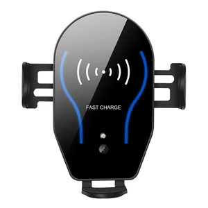 10W Qi Fast Charging Automatic Clamping Magnetic Wireless Car Charger with Infrared Sensors