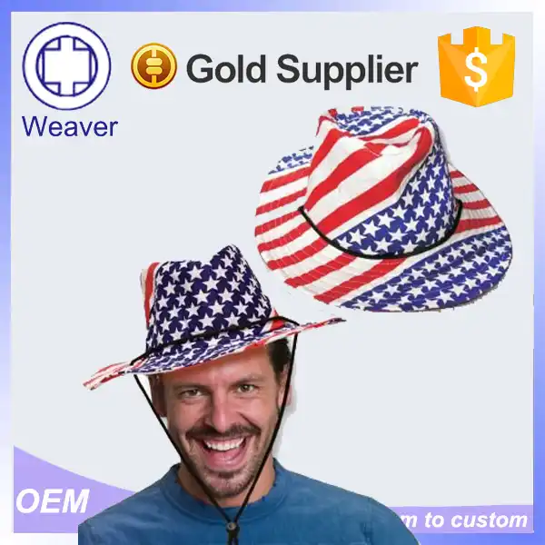 american flag bucket hat with string