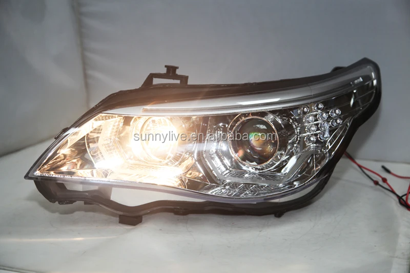 2003-2007  Year E60 523i 525i 530i  LED  Head Light JY Chrome Housing