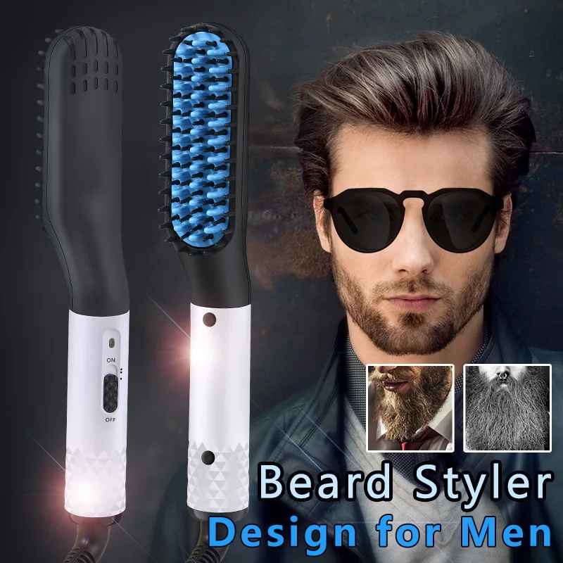 
WOW ST-580 Top Seller 2 In 1 Hair Straightener New Professional Beard Straightener For Men Private Label Flat Iron 