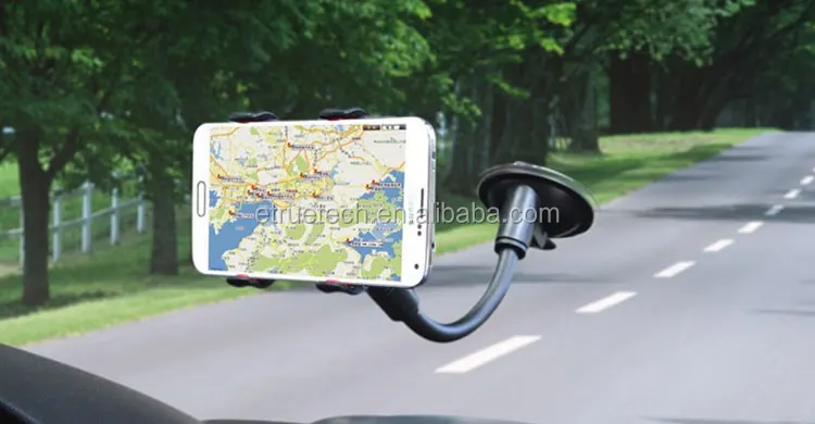 Easy Car Mount Phone Holder; Car Windshield Mobile Phone Universal Holder Mount for iPhone 7 Samsung