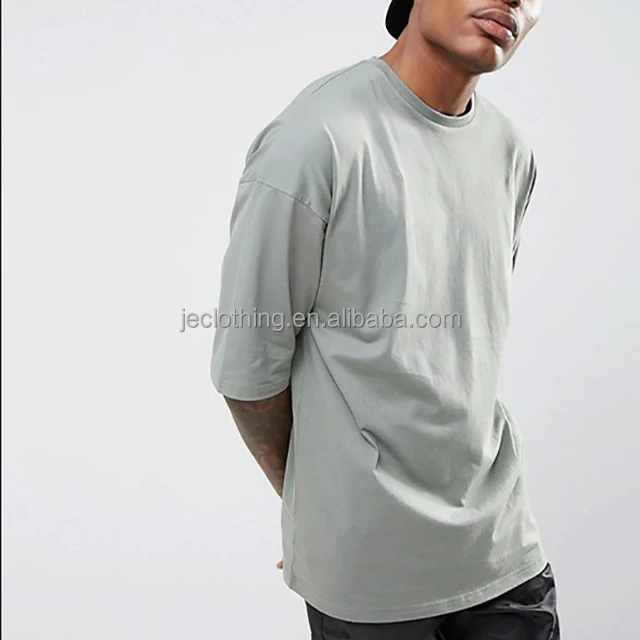 

Factory Custom Printed Men's Oversized Drop Shoulders Half Sleeve T shirt, Oem