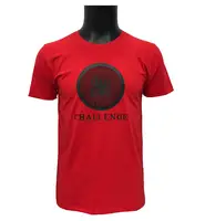 

High quality craftsmanship spider printing mens logo t shirt 100% cotton t shirt red color customized logo from factory