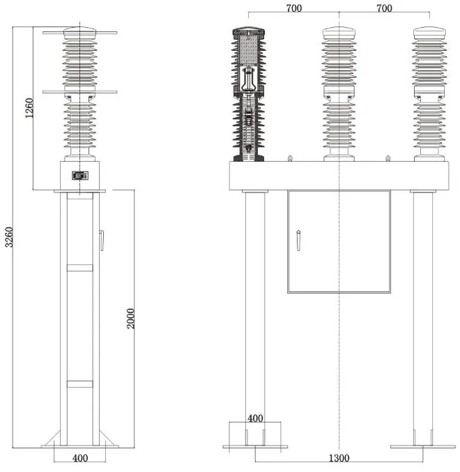Zw50 40 5kv High Voltage Distribution Vacuum Circuit Breaker Vcb