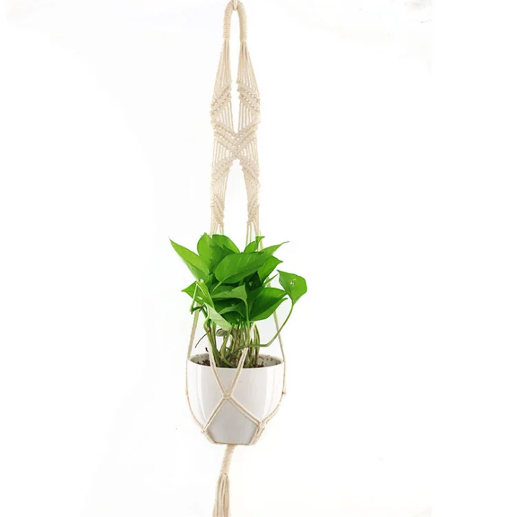 

Wholesale Indoor Hanging Pot Holders,Macrame Plant Hanger Kit, Customized