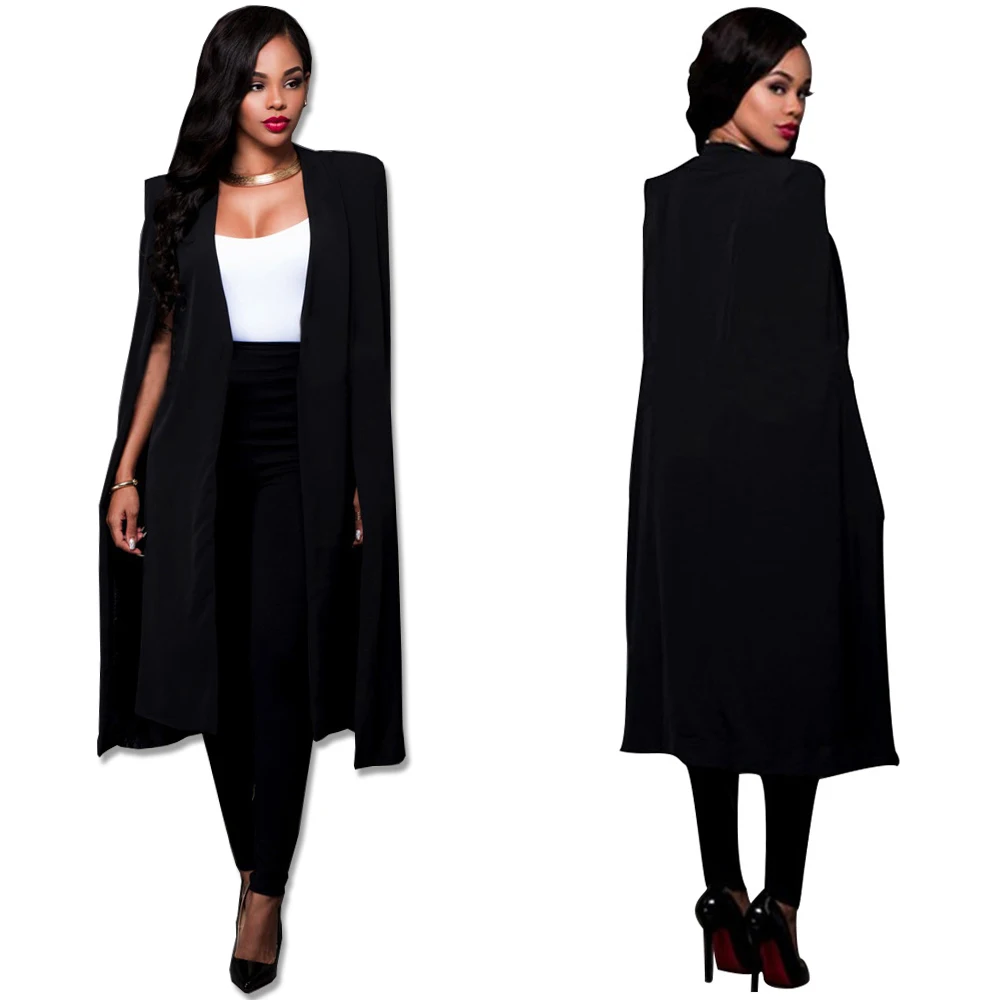 Sexy cloak poncho cape plus size 4XL blazer coat