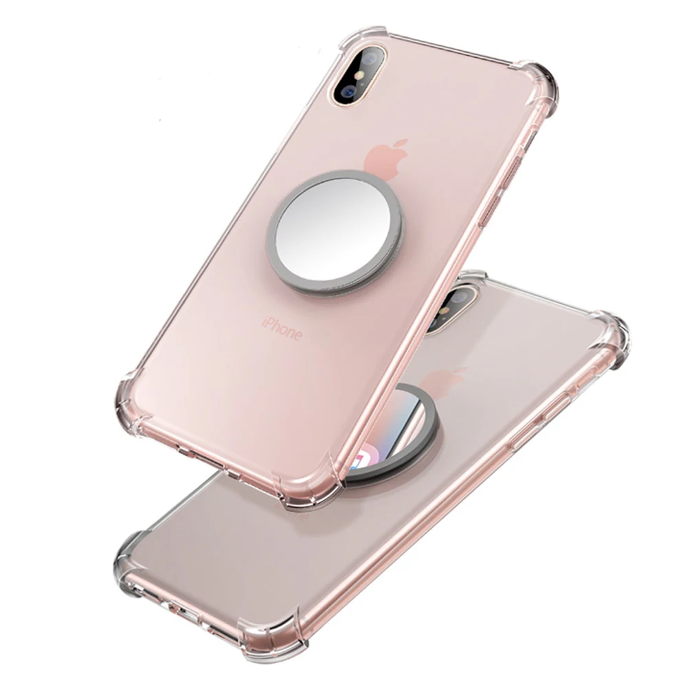

TOTU Shockproof Transparent Holder Stand TPU Case for iPhone XS XR XS Max