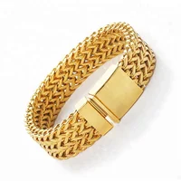 

OUMI Stainless Steel 12MM Two-strand Wheat Chain Bracelet for Men Punk Bracelet 8.0-9.1 inches men's bracelet