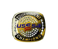 

Custom Your Design USA usssa TOURNAMENT FINALIST CHAMPIONS Silver and Gold Championship ring Cheap Price