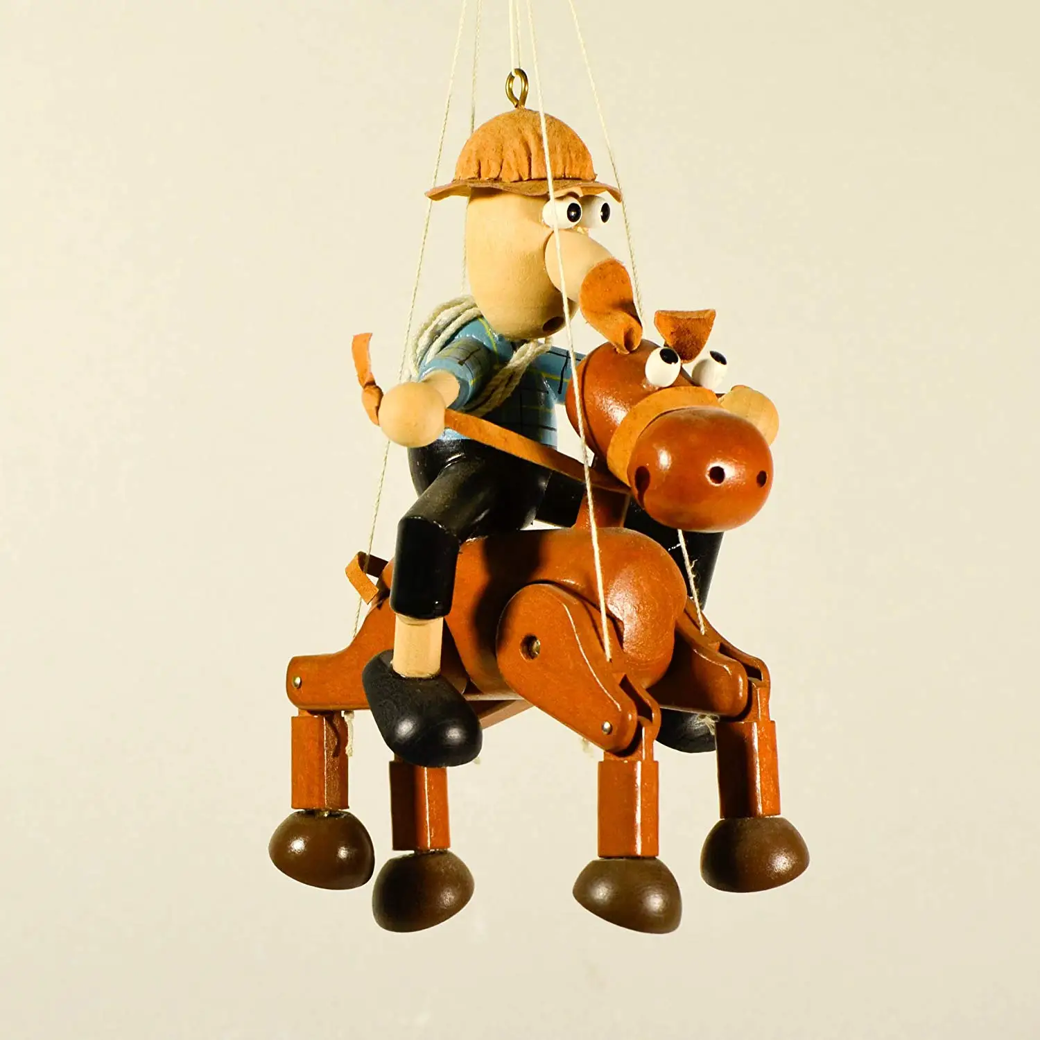 Wooden Horse Hanging Mobile Nursery Decor Horse Cowboy Nursery Mobile Cowboy Rodeo Boys Room Decor