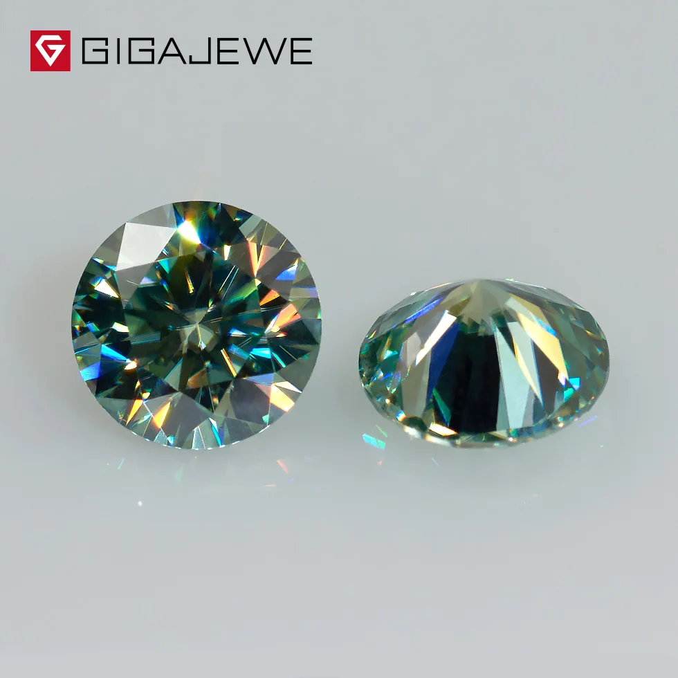 

GIGAJEWE High Quality Green Round Brilliant Cut Moissanite Loose Diamond