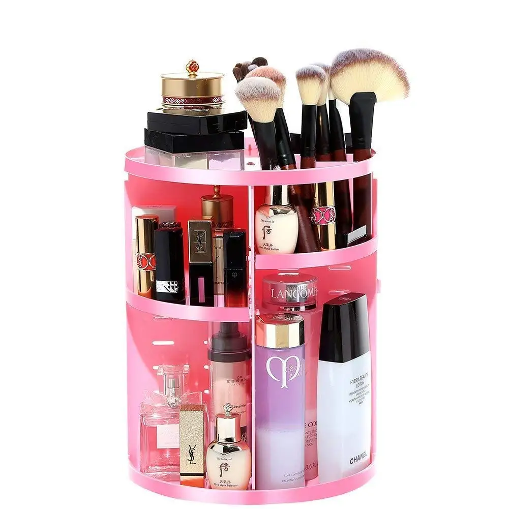 Amazon Com Sanipoe 360 Rotating Makeup Organizer Diy Adjustable